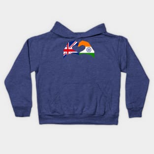 We Heart UK & India Patriot Flag Series Kids Hoodie